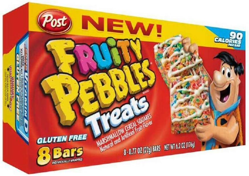 Fruity Pebbles Treats 8-count Box (Pack of 2)