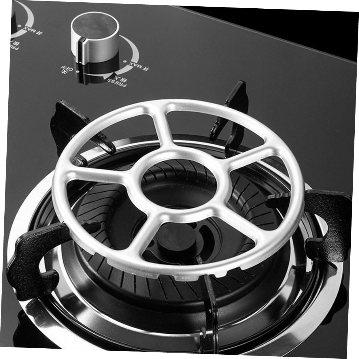 Cabilock 4pcs Non-slip Wok Ring for Gas Stove Reliable Kitchen Holder for Stable Cooking Easy Installation Fit for Frying Pans and Cookware