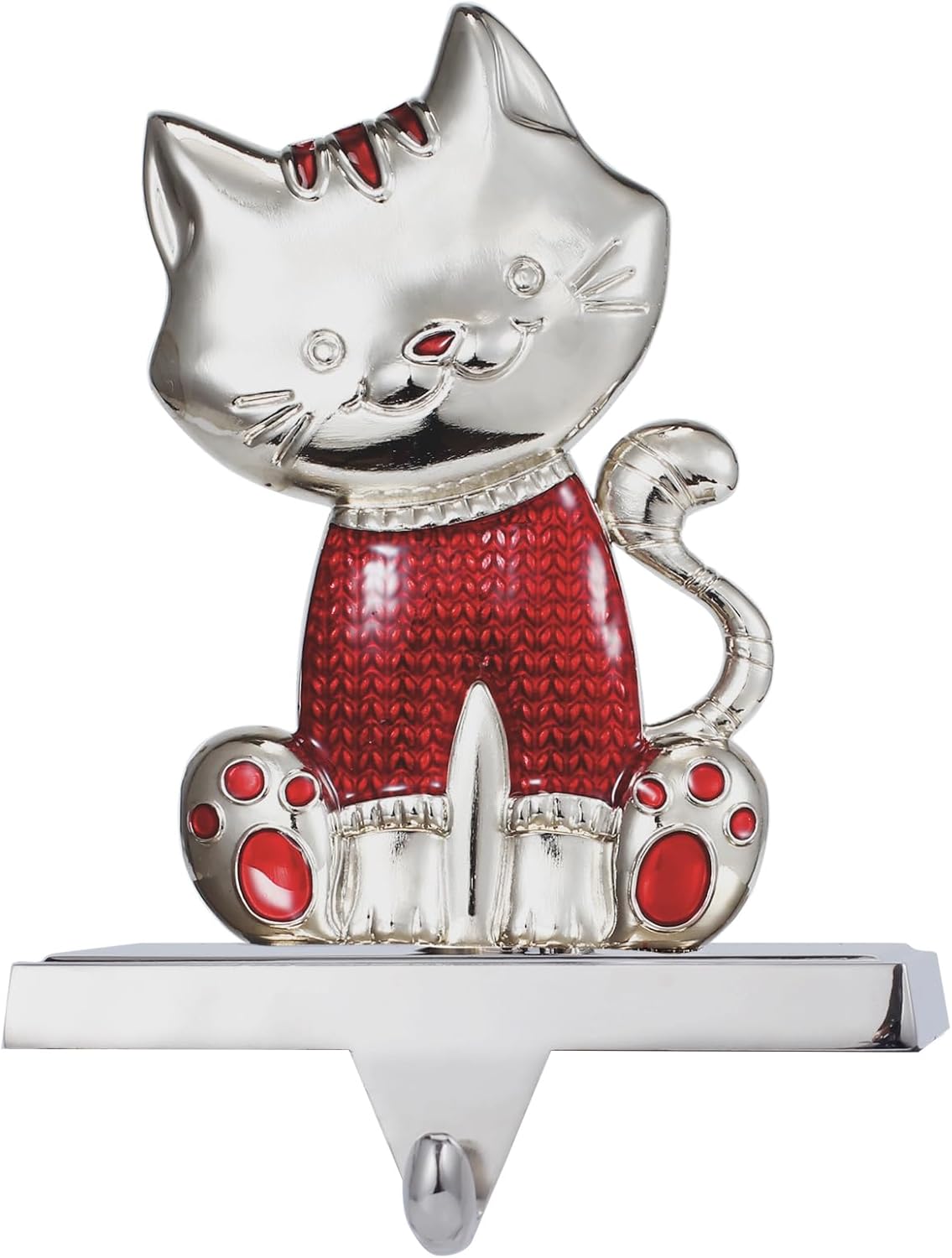 Kersiki Cat Christmas Stocking Holder for Mantle, Cat