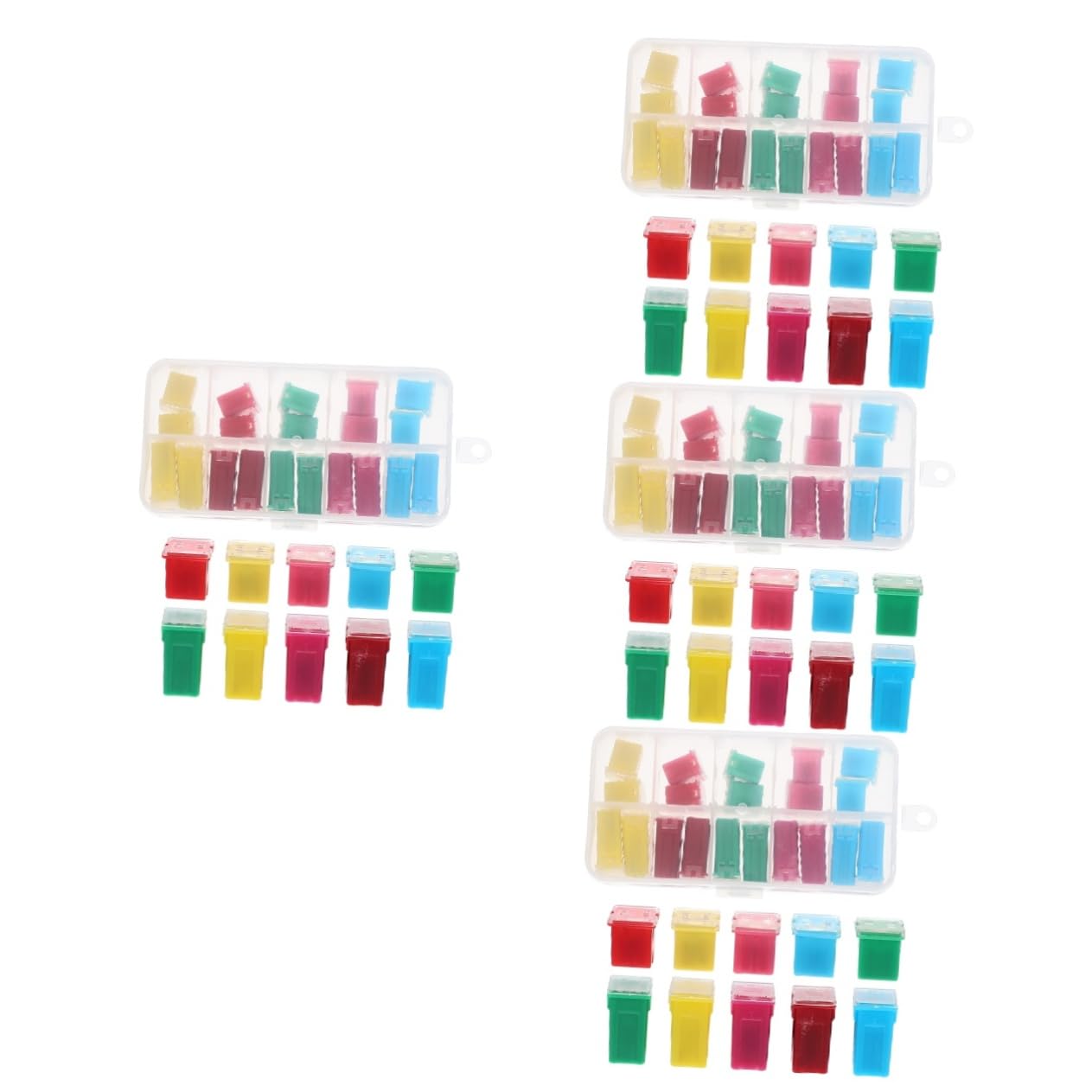 iplusmile 80pièces Kit De Fusibles Pour Automobile Assortiment Pratique De Fusibles De Sécurité Pour Voitures Et