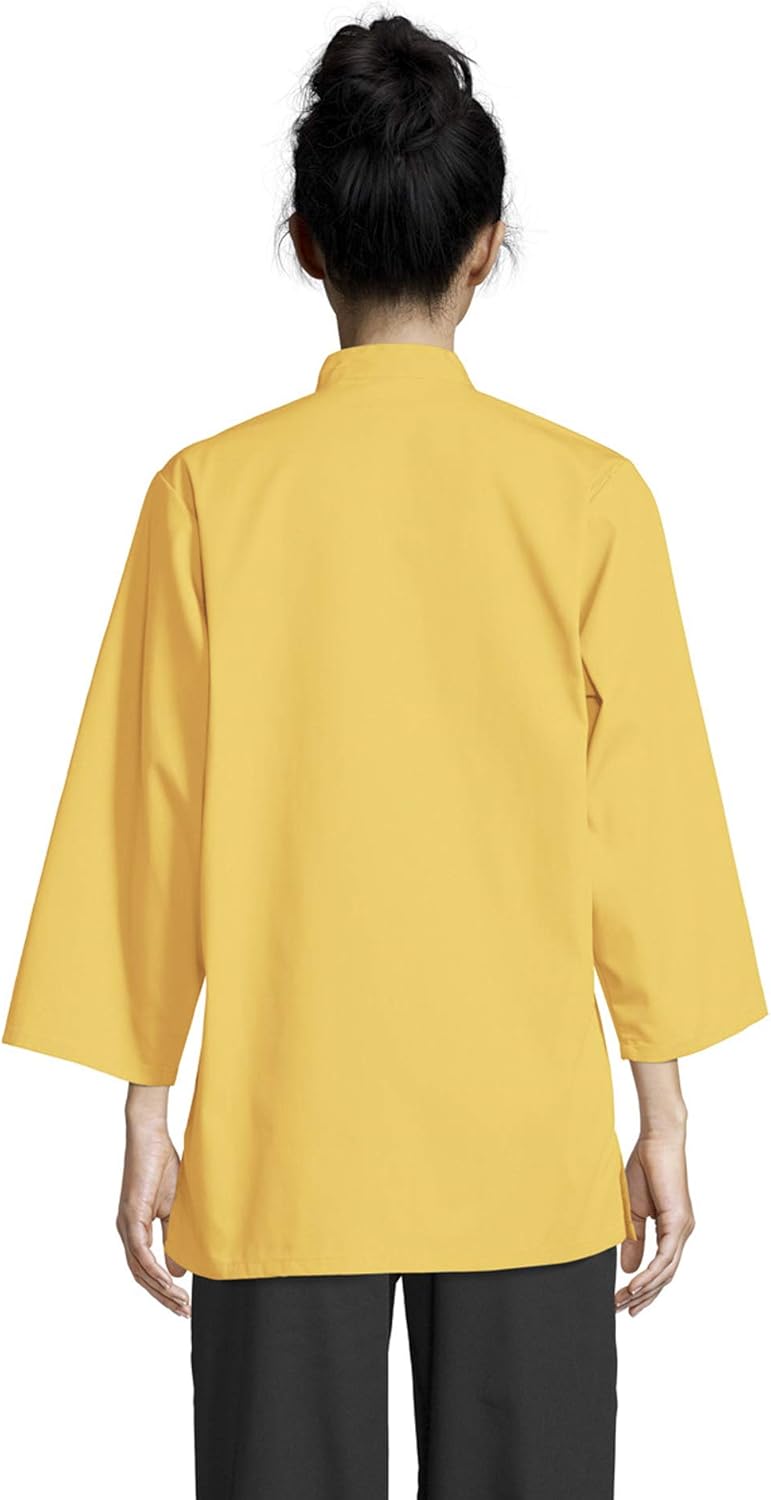 Uncommon Threads Unisex Epic 3/4 Sleeve Buttoned Chef Shirt with Vents: Clothing, Shoes & Jewelry