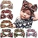 Jiaqee 6 Pack Baby Girl Bowknot Turban Headband Head Wrap Knotted Hair Band Sets