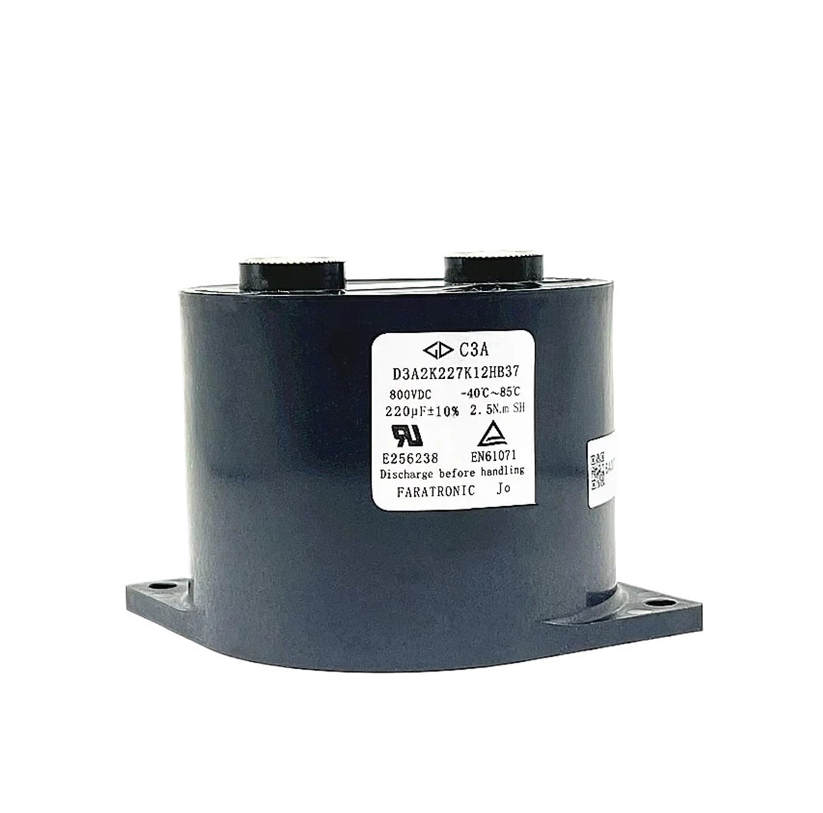 BALYDLUL D3A2K227K12HB37 C3A 220UF 800V Capacitor 1pcs