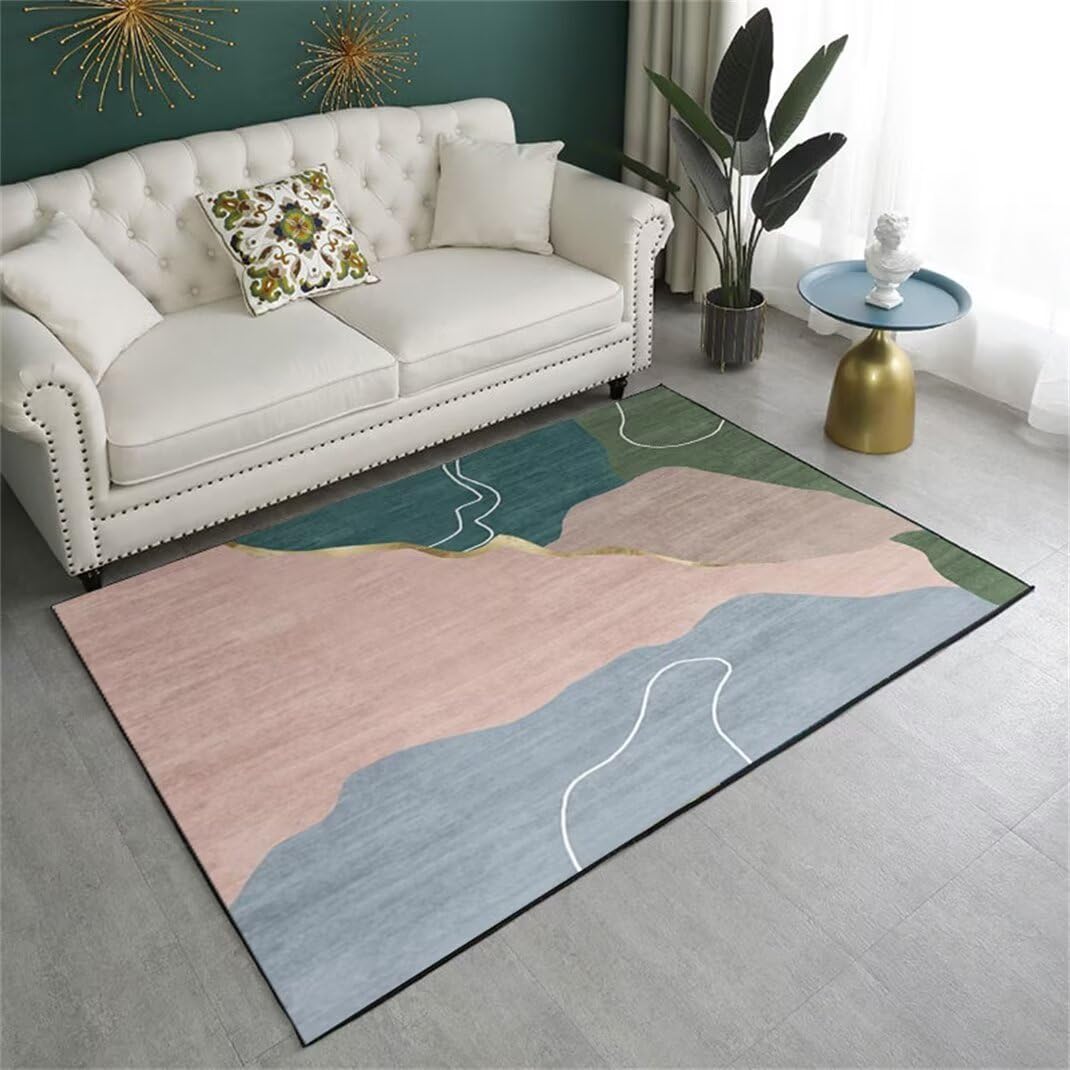 Tapis de salon lavable en machine pour éliminer les taches de quotidien