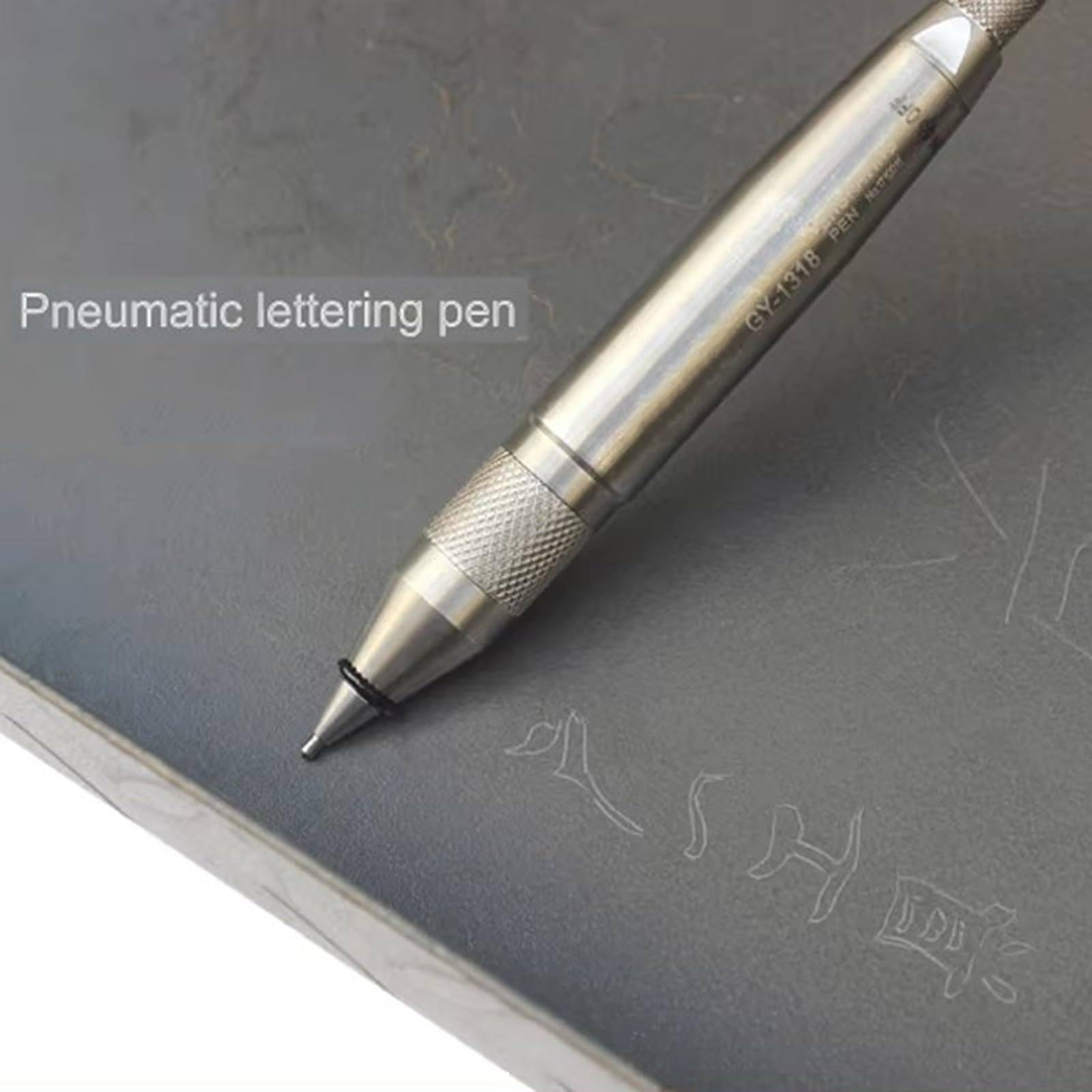 Pneumatyczne pióro grawerujące, precyzyjne rysik powietrzny z wężem, 3400 wibracji/min, do grawerowania na szkle, ceramice, metalu, grawerowania biżuterii DIY