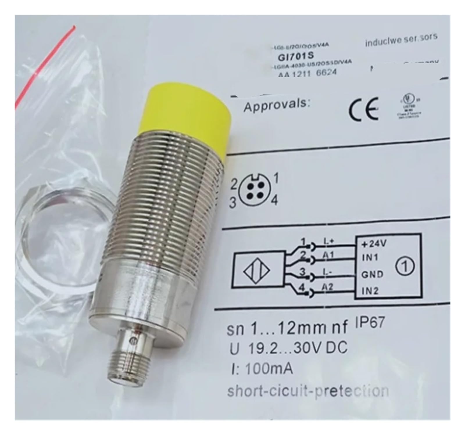 Cjkxpzmh One Color Gi701s Gi701s Inductive Proximity Switch Sensors