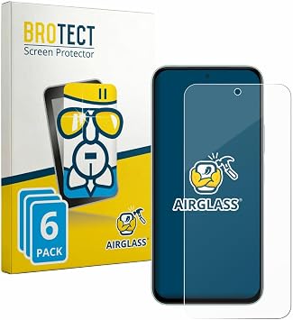 brotect Glass Screen Protector Film Compatible with Vivo iQOO Z11x 6 Pack - Glass-Foil 9H Protection [Scratch Resistant, High Clarity]