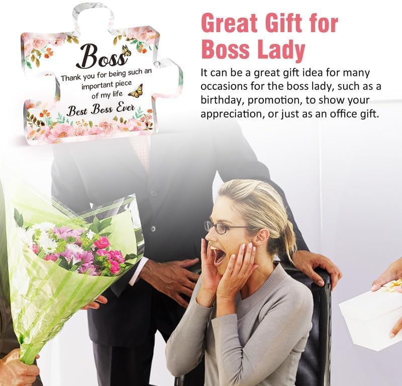 Image of Heart shaped plaque gift (Boss)