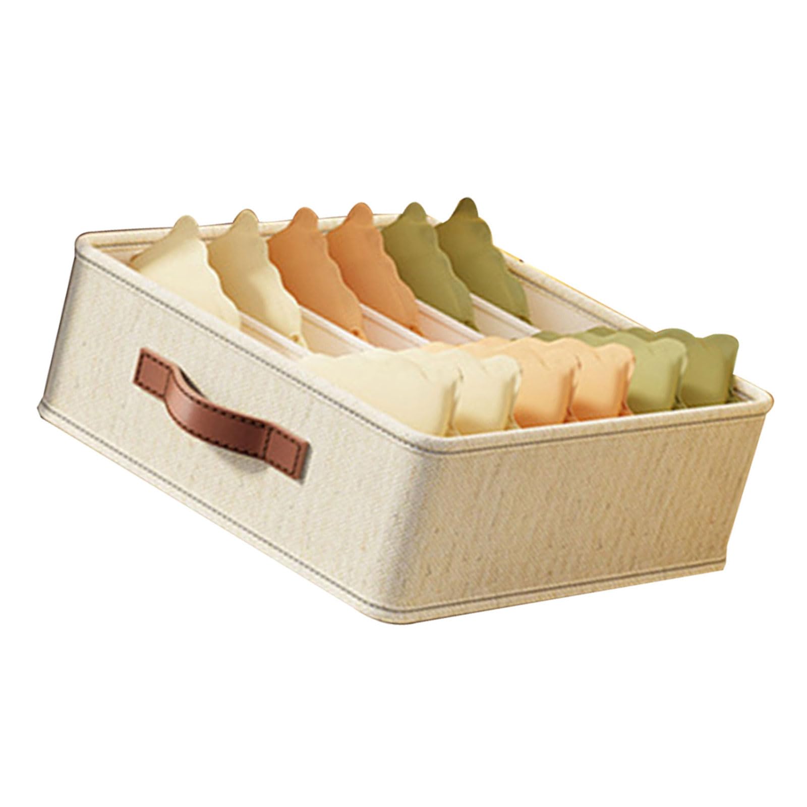 Limtula Linen Closet Organiser for Underwear Scarves and Intimates Separator Box Lingerie Holder with Multi Compartment Lingerie Divider
