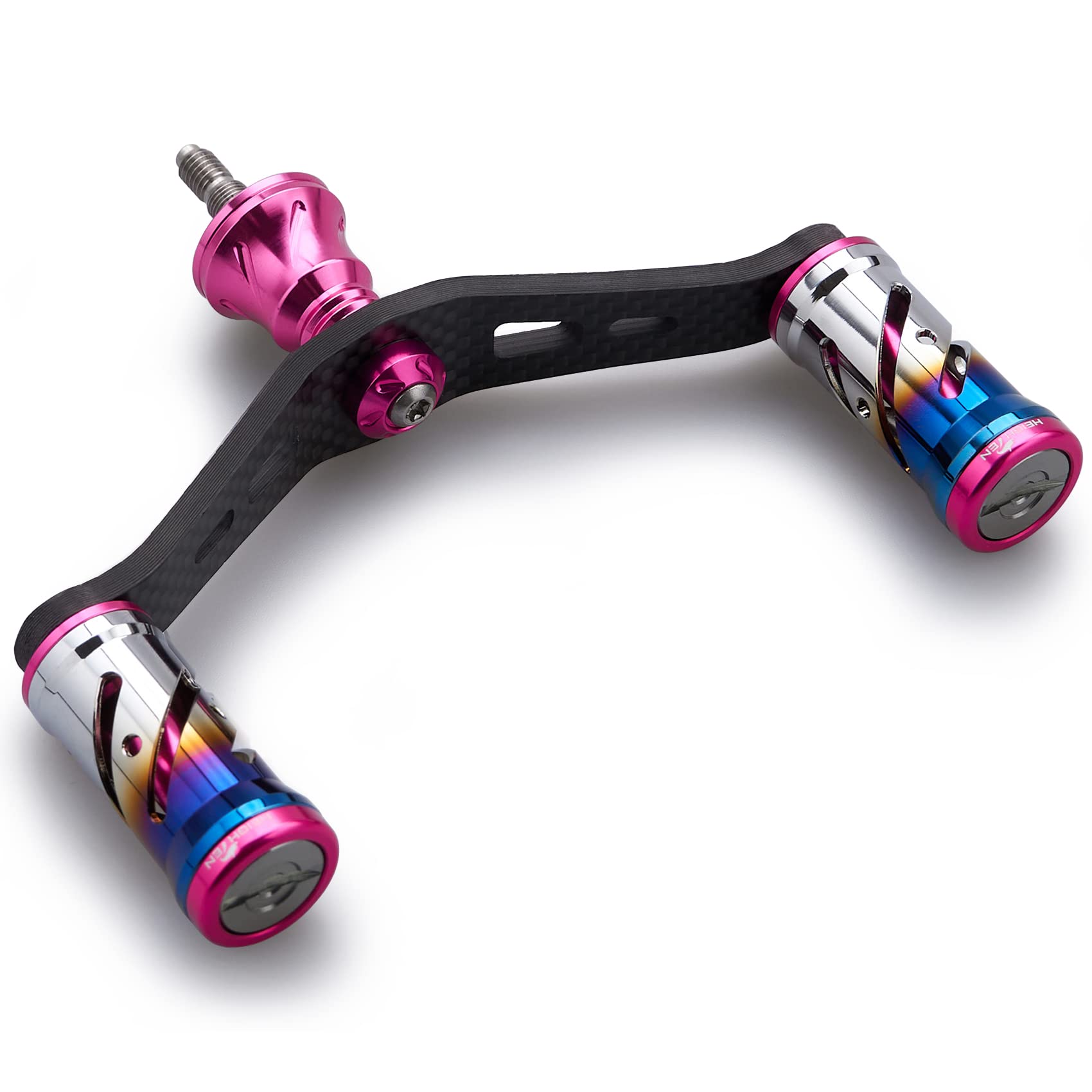 レッド HEIGHTEN 90mm リール ハンドル 16mm ノブ 搭載 シマノ ダイワ 通用 1.5K炭素布 カーボンクランク ハンドル スピニングリール用 Vortex Series (レッド) (502) Amazon.co.jp: HEIGHTEN 90mm リール ハンドル 16mm ノブ 搭載 シマノ