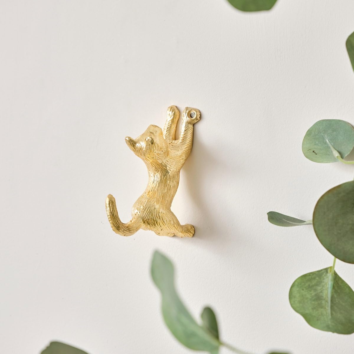 Melody Maison Gold Cat Wall Hook