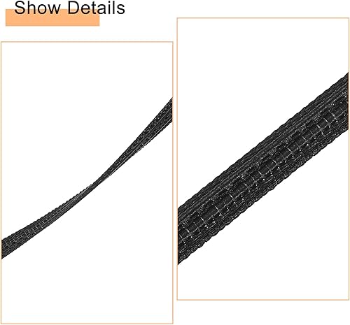 Miniatura 9 de uxcell Deshuesado para coser, 1 pieza de 50 yardas y 0.472 in  corsé de poliéster de alta densidad para vestido de novia, vestido de novia (blanco)