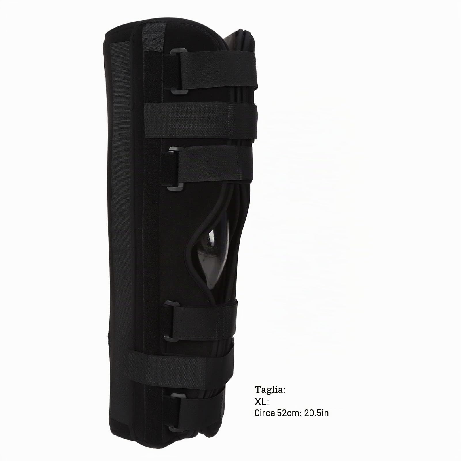 Ginocchiera, Supporto per Ginocchio con 3 Pannelli Regolabili, Immobilizzatore della Gamba del Ginocchio per Distorsioni, Lussazioni, Lesioni, Stabilizzatore del Ginocchio per Uomini e Donne(XL)