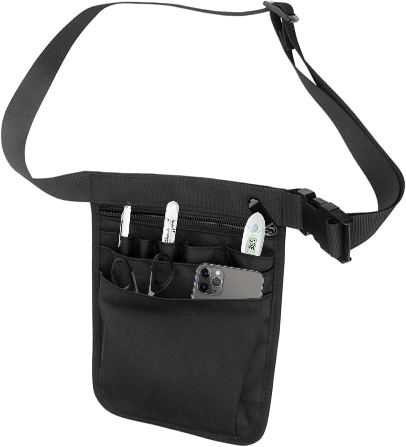 Krankenschwester-Tasche, multifunktionale Werkzeugtasche, Gürtel, Werkzeugtasche, Schwarz Krankenschwester-Tasche, multifunktionale Werkzeugtasche, Gürtel, Werkzeugtasche, Schwarz