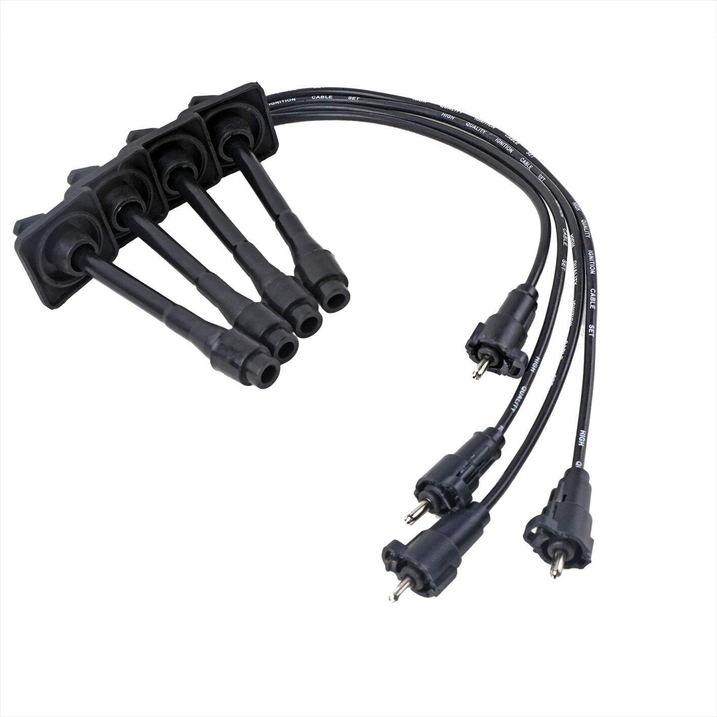 Ignition Spark Plug Wires 5mm (4PC Set) for 1997-2001 Toyota Camry for 1998-2000 Rav4 for 1999-2001 Solara L4