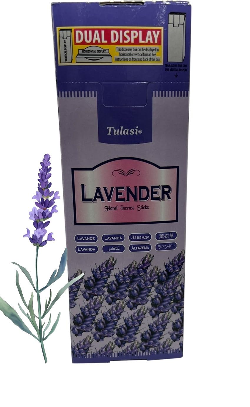 Salco 20 Varillas de Incienso con Fragancia de Lavanda, Paquete de 6