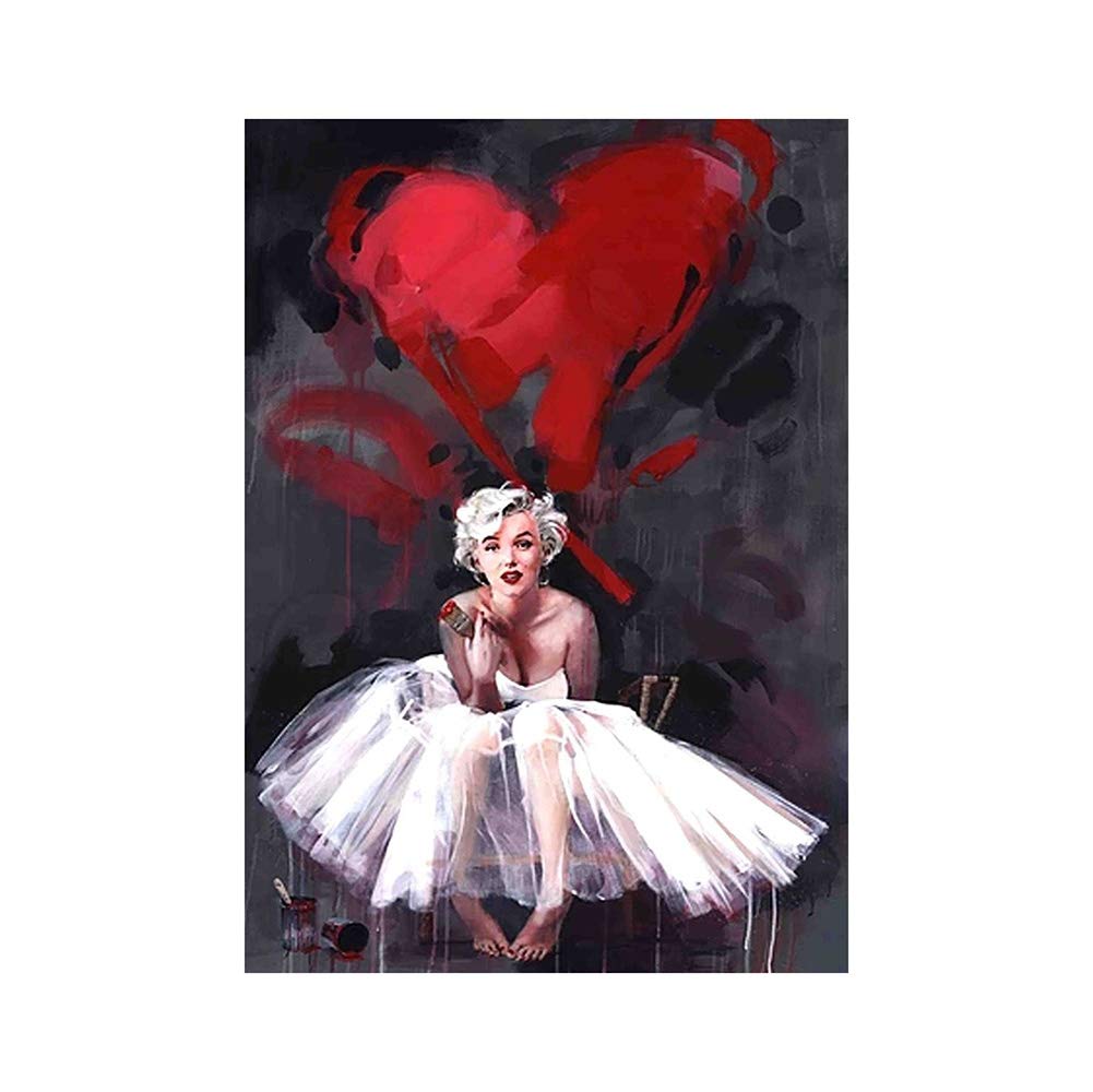 Póster de Marilyn Monroe abstracto para decorar salones amplios con un lienzo de 150x70 cm