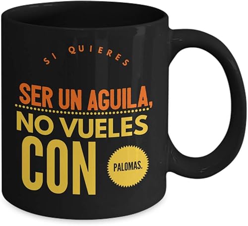 Miniatura 2 de Taza cafe ser aguila, taza de café divertidas, tazas personalizadas, taza de café inspiradoras, taza con mensajes positivos.