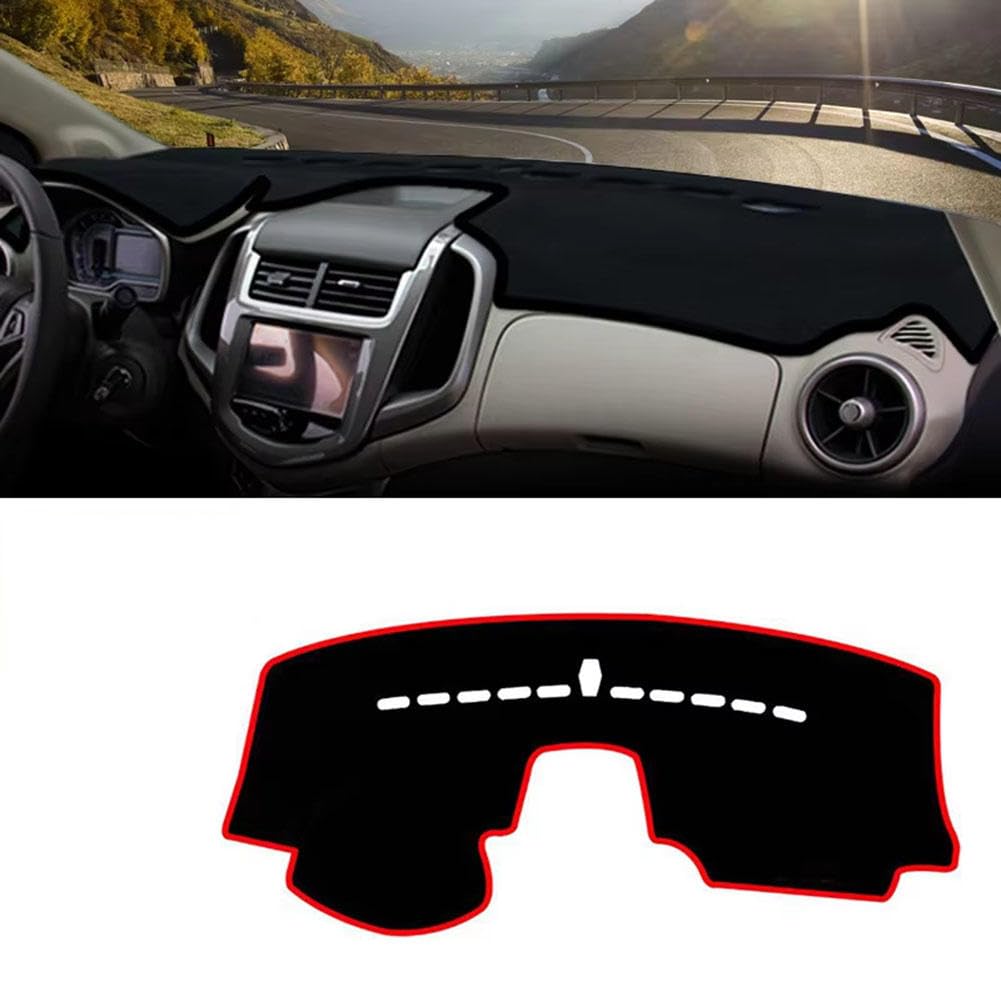 HMVJRPMY Fit for Chevrolet Sonic/Aveo 2016-2020,Dashboard Cover,Car Dash Cover,Dash Mat,Anti Slip Dash Board Cover,Car Interior Accessories