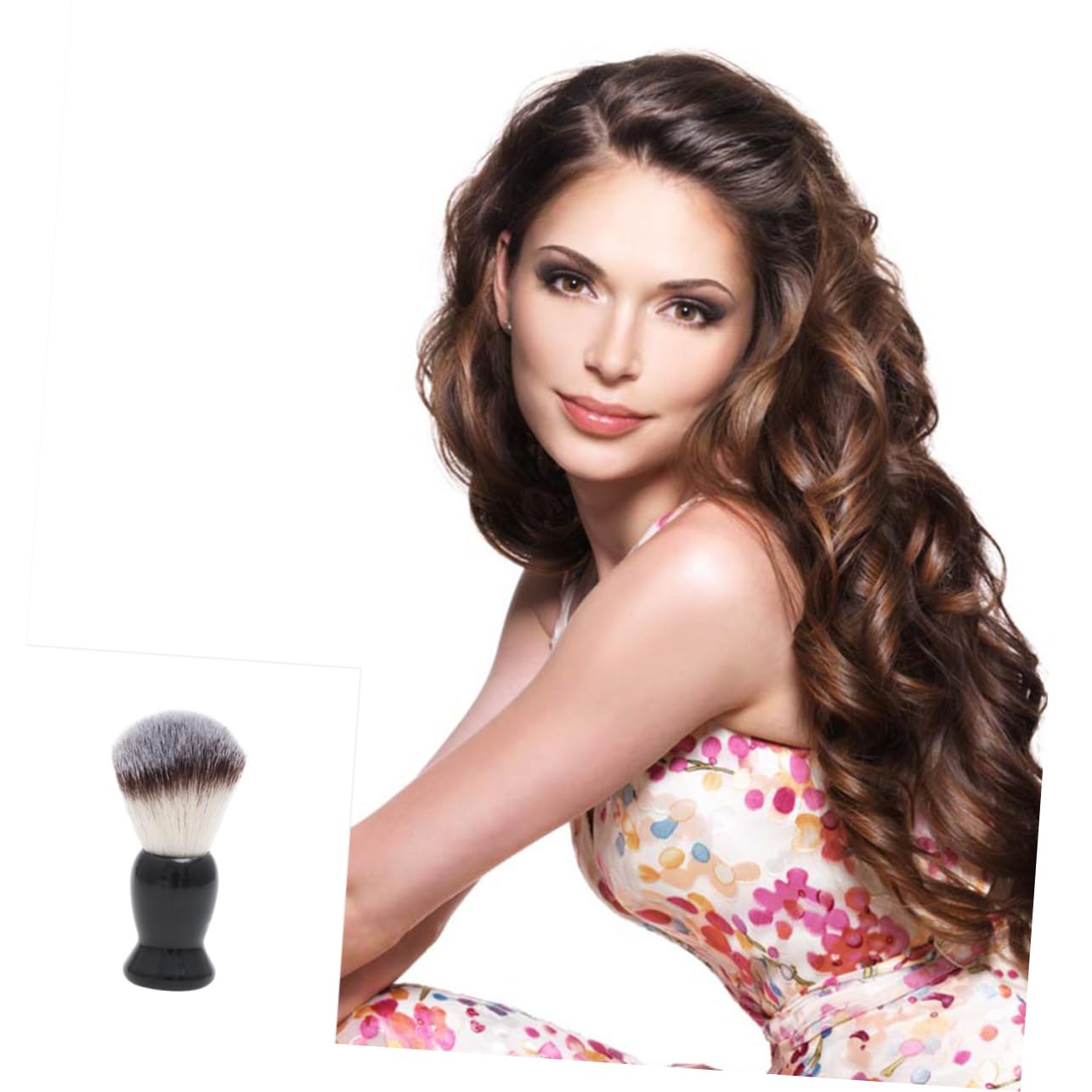 Nylon Shaving Brush for Men, Black ABS and Nylon Beard Care