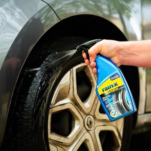 Rain-X Autofelgenreiniger und Reifenglanz mit Felgenbürste – Packung 2 x 500 ml