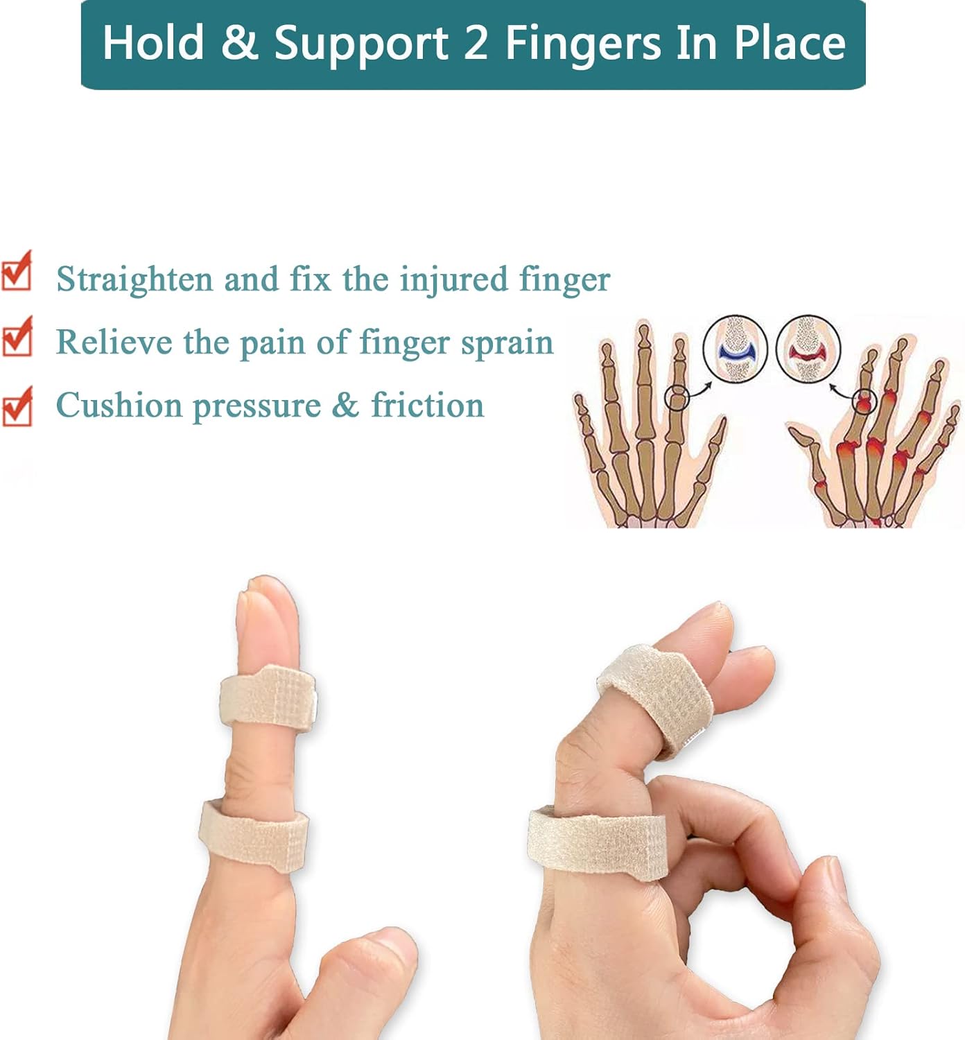 Buy 14 Pack Buddy Finger Wraps for Arthritis Injury, NonSlip Trigger
