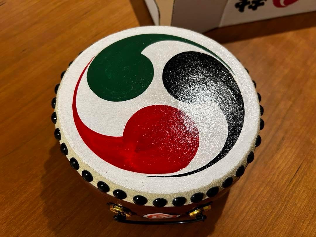 レトロ本皮 太鼓 年代物 アンティーク雑貨 時代物 欅刳り貫き胴 明治大正期