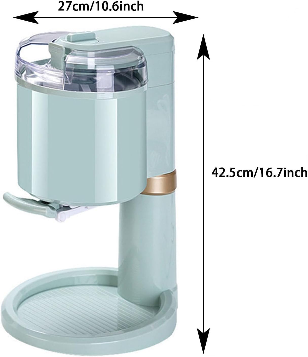 Ice Cream Machine, 1l Large Capacity Ice Cream Machine, Fully Automatic Fruit Soft Serve Ice Cream Machine, Fast, Easy To Clean, Suitable For Making A Variety Of Ice Cream