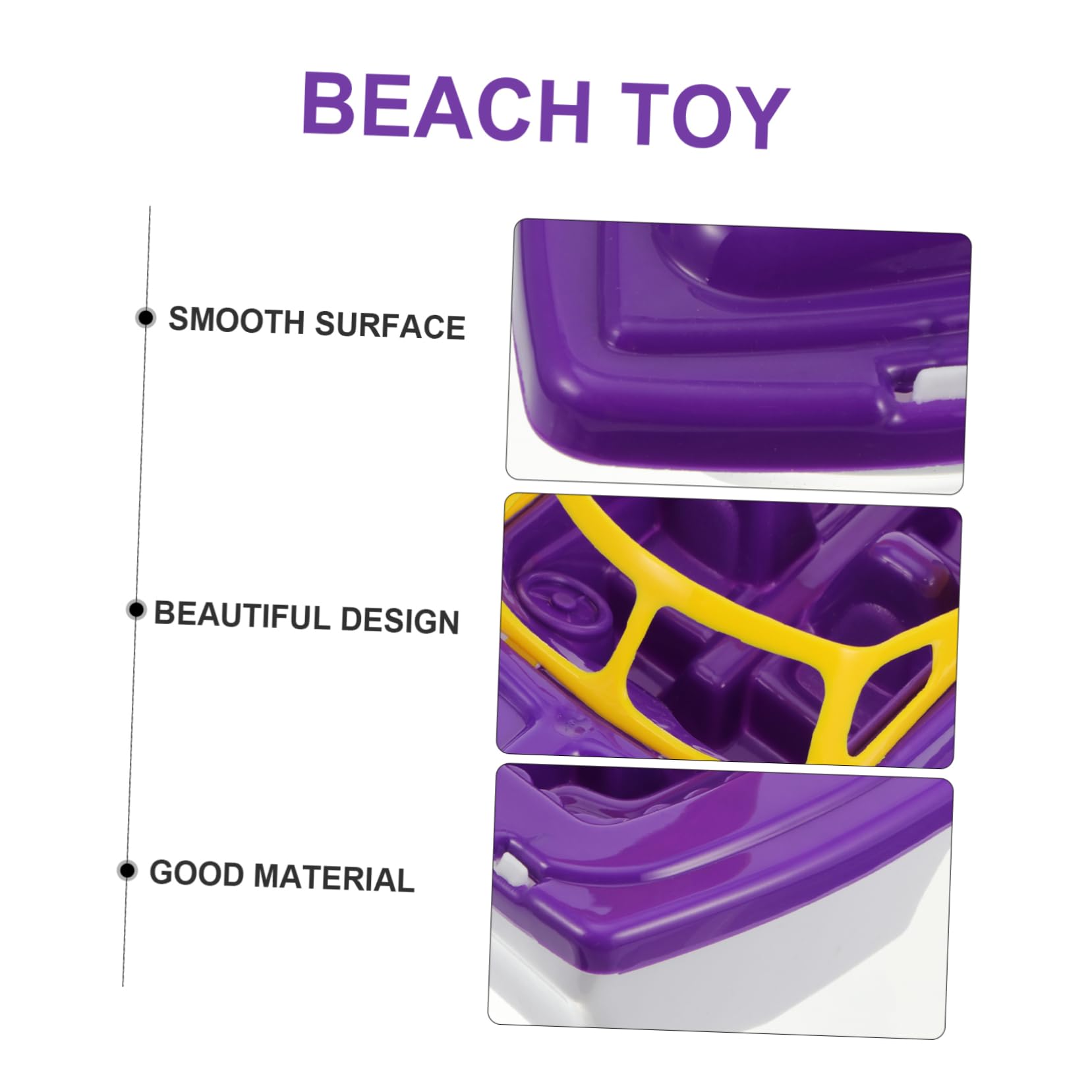 UKCOCO 3 Piezas Juguete de Baño para Niñas Barco de Plástico Flotante de Juguetes de Playa y Ducha y Duradero para Bebés