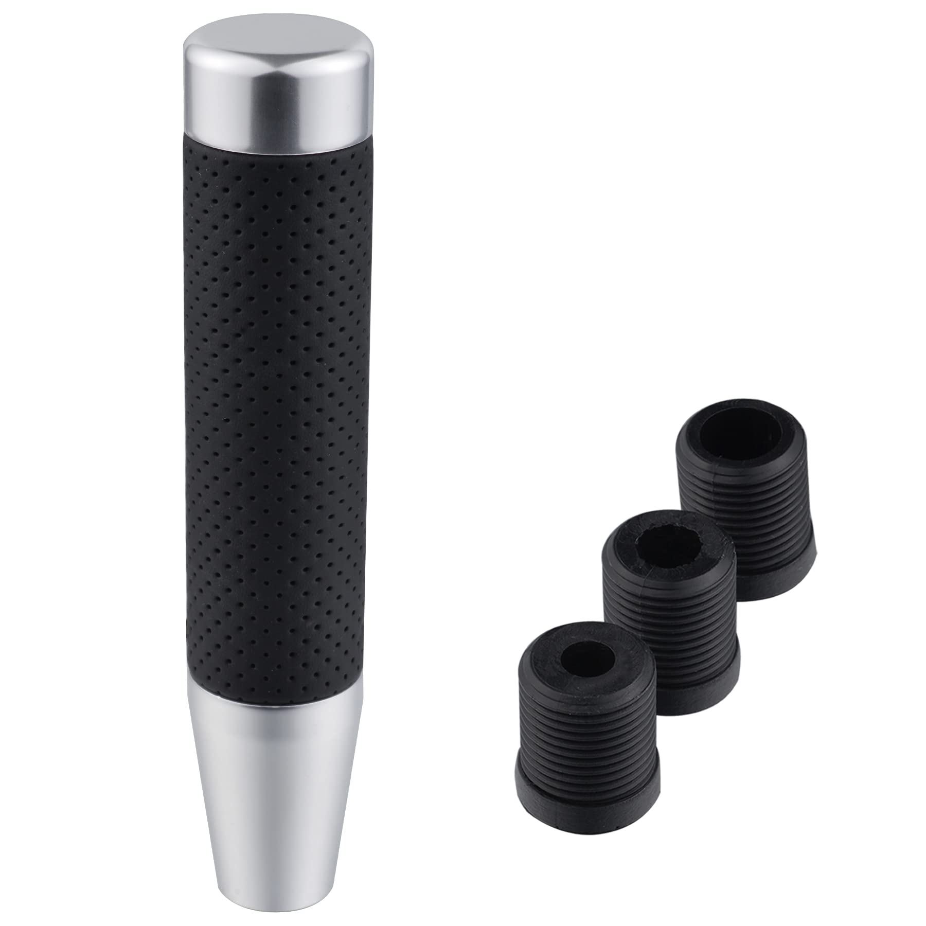 Padaodao Long Lever Gear Knob Shift Grip Knobs fit Most Automatic Manual Vehicles, Silver