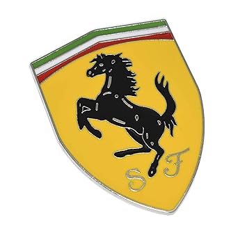 Careflection 3d Fe Rrari Yellow Badge Emblem Sticker Decal For Ferrari Car Bike Suv Mobile Laptop 7 5 X 5 3 Cm Amazon In Car Motorbike