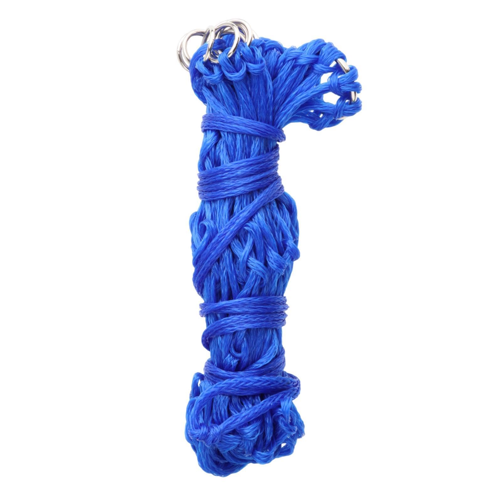 Slow Feed Hay Net Portable Hanging Mesh Bag for Full Day Feeding Stall Blue 40inch| Sports Equipment | Outdoor Sports Gear | Exercise Gear-image-17