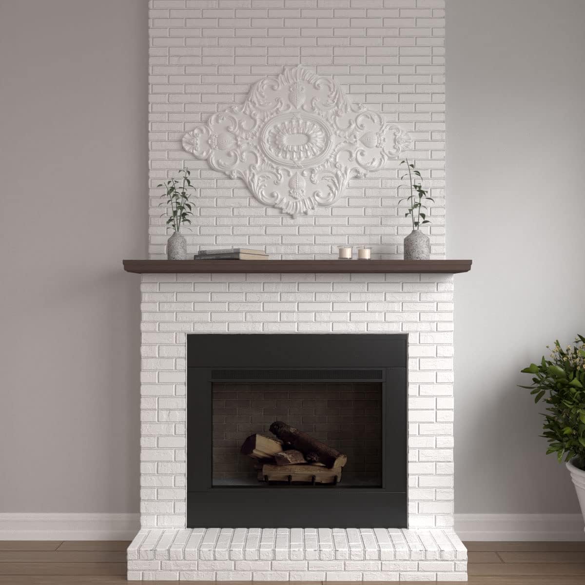 42 3/4"W x 28 7/8"H x 1"P Ashford Ceiling Medallion