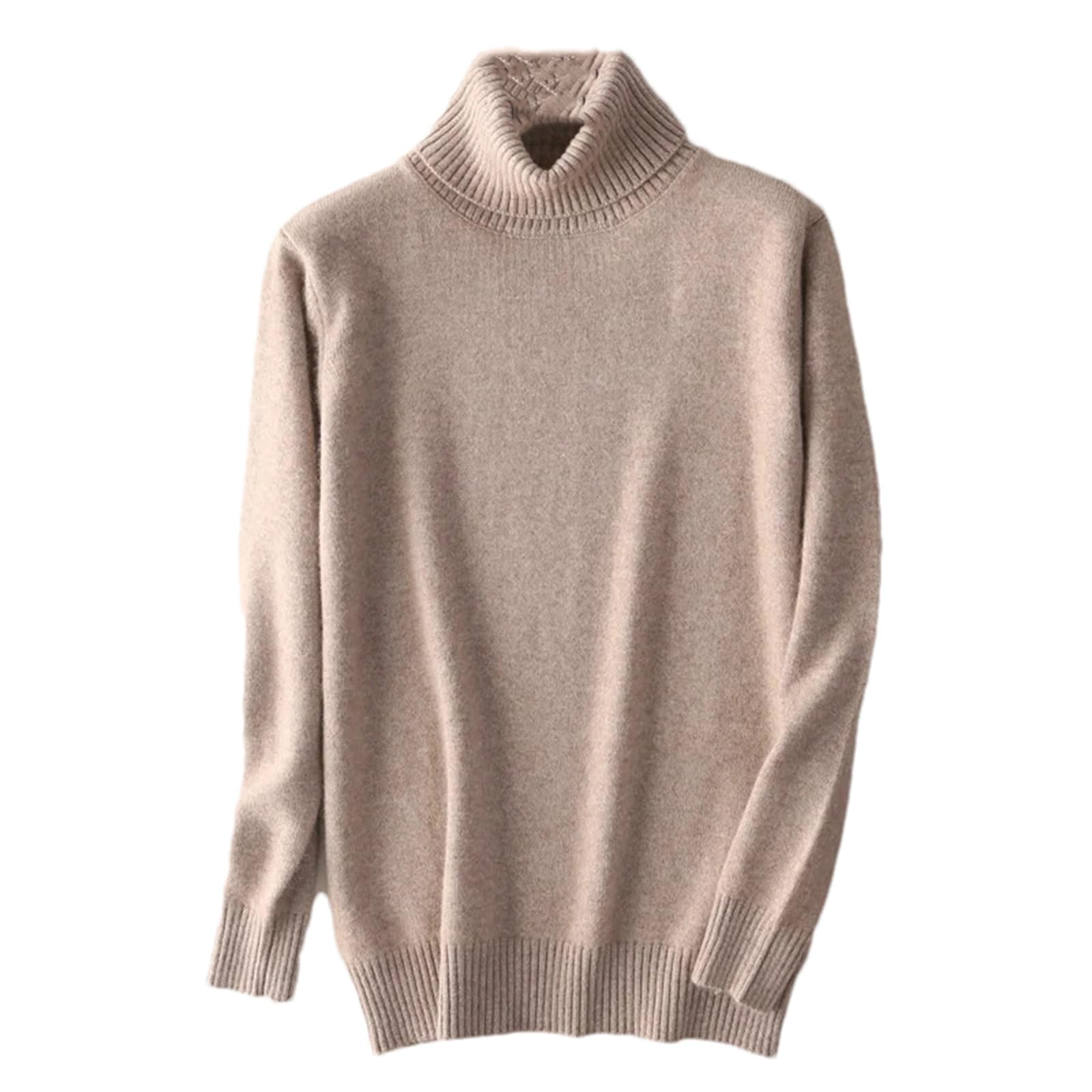 Pull col roulé 100% cachemire hommes pull tricoté automne hiver - 8
