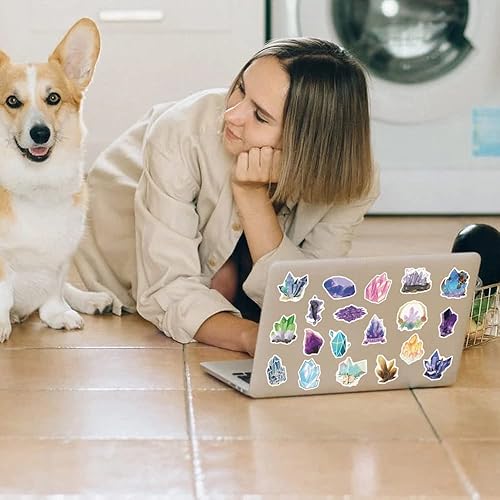 Miniatura 5 de Paquete de 100 calcomanías de vinilo de cristal, calcomanías de vinilo impermeables para botella de agua, srapbook, laptop, funda de teléfono,