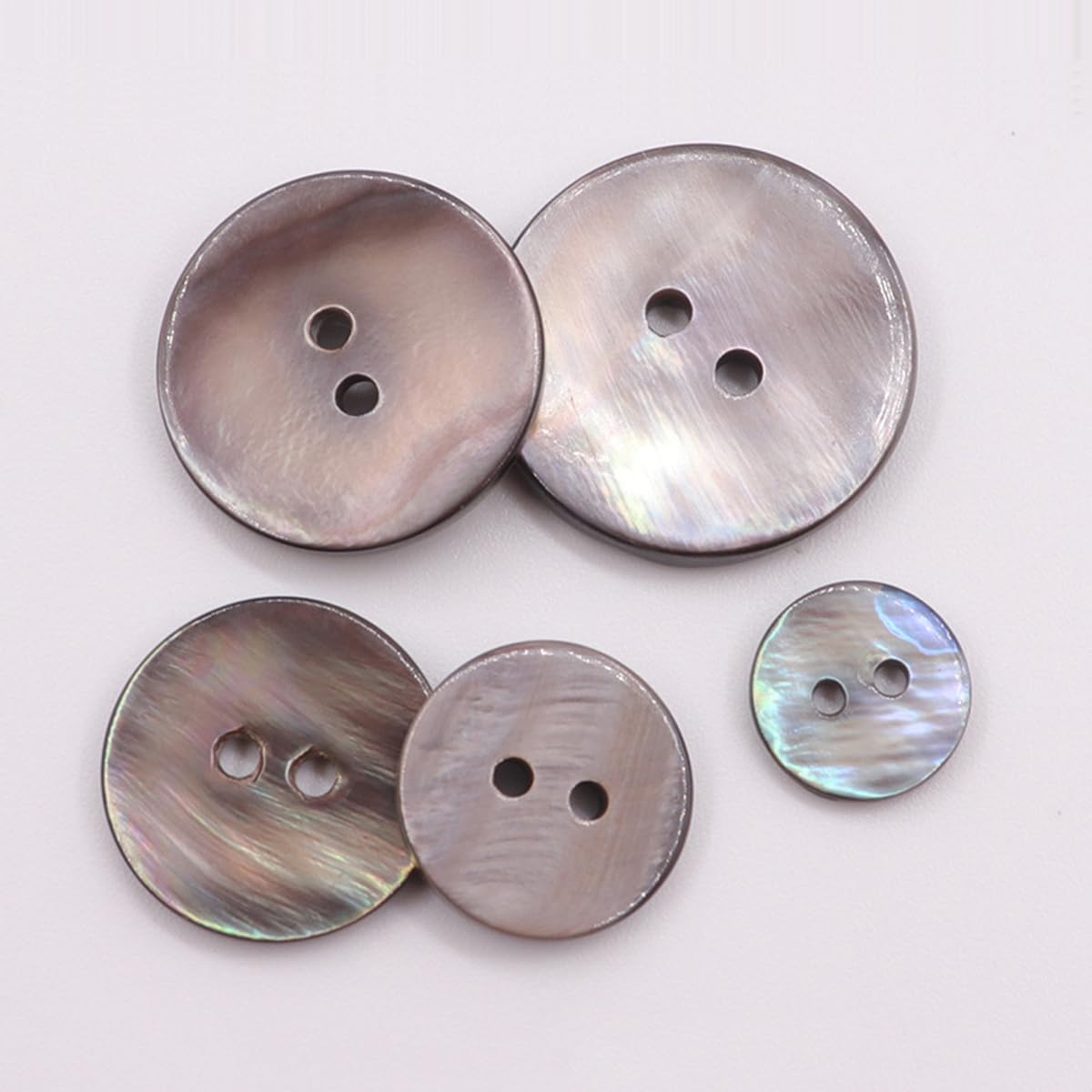 ECYC Ltd 10 Pcs 20mm Mother of Pearl Buttons, Round Natural Shell Buttons for Sewing, Coats, Suits, Shirts, Jackets or DIY Crafts