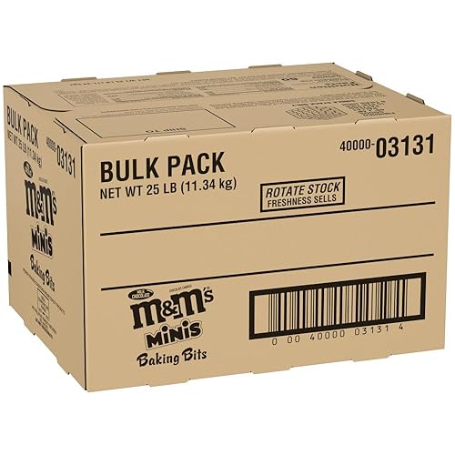 Miniatura 5 de M&M'S Caja de paquete a granel de 25 libras de chocolate con leche tamaño MINIS