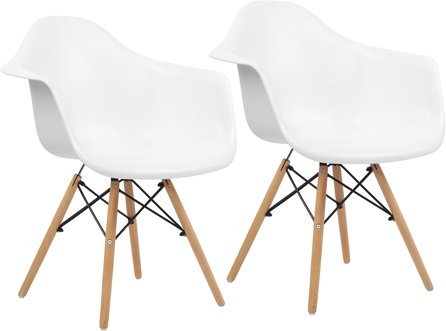 GOTMINSI Dining Chairs Set of 2,Eames Kitchen Chairs with