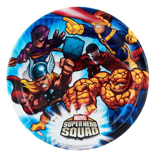 Marvel Super Hero Squad Dessert Plates (8 Count)