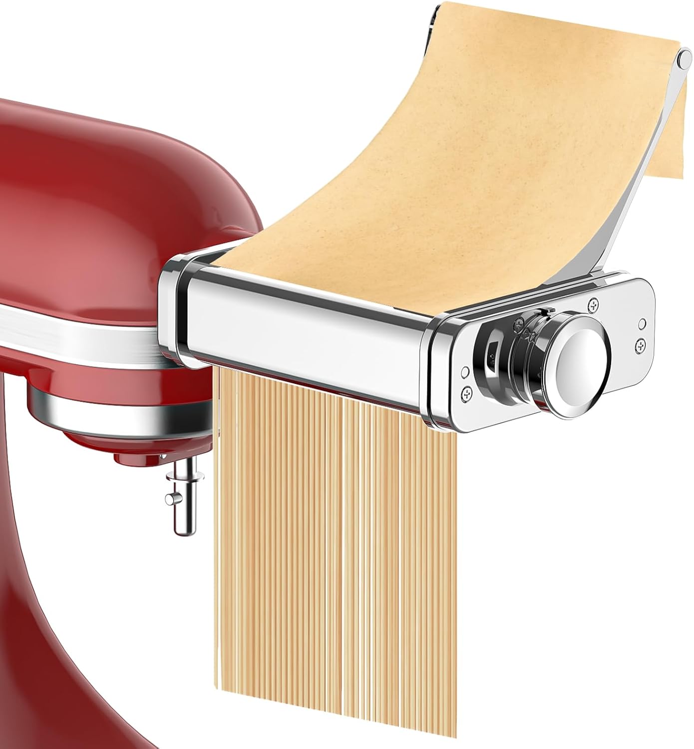 3-in-1 Pasta Attachment for KitchenAid Stand Mixer - Stainless Steel Pasta Maker with Roller, Spaghetti & Fettuccine Cutters | Professional Pasta Accessories for Homemade Noodles & Italian Cuisine