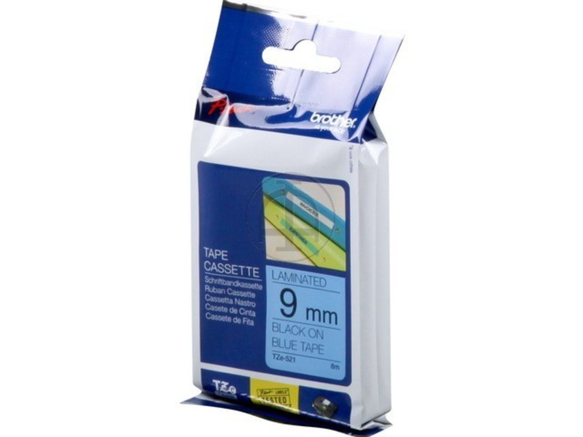 Brother TZe-243 Labelling Tape Cassette, Blue on White, 18 mm (W) x 8 m (L), Laminated, Brother Genuine Supplies — view 28