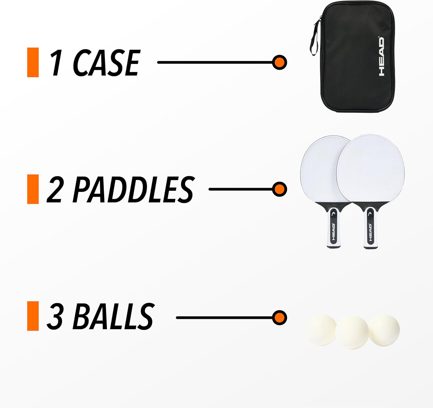 Rubberized Outdoor TT Paddles 2 Pk & Balls