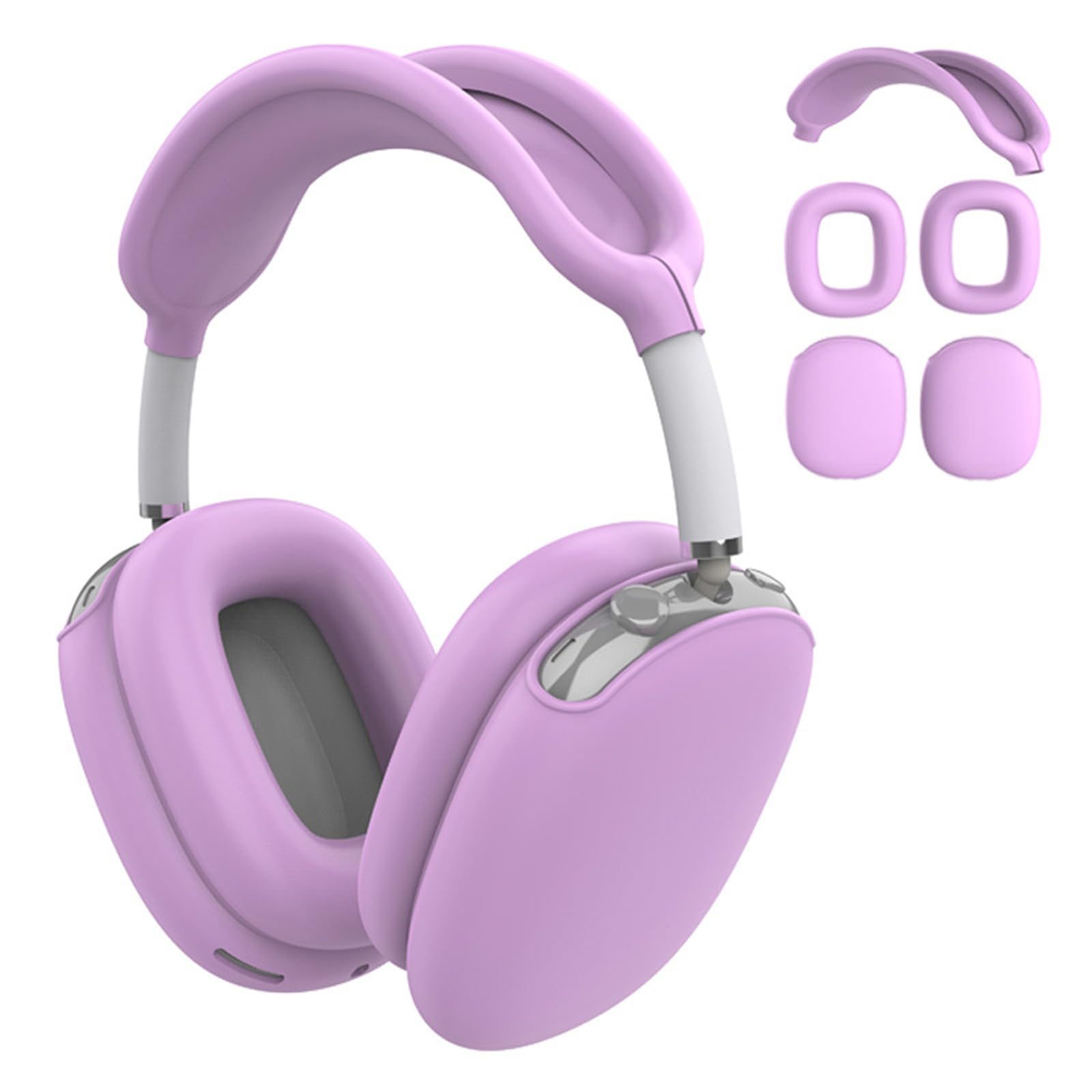 Tsophreniq Protective Sleeves for Headphones Featuring AntiScratch Materials Earpads Cover Headband Cover Sleeves Silicone Case