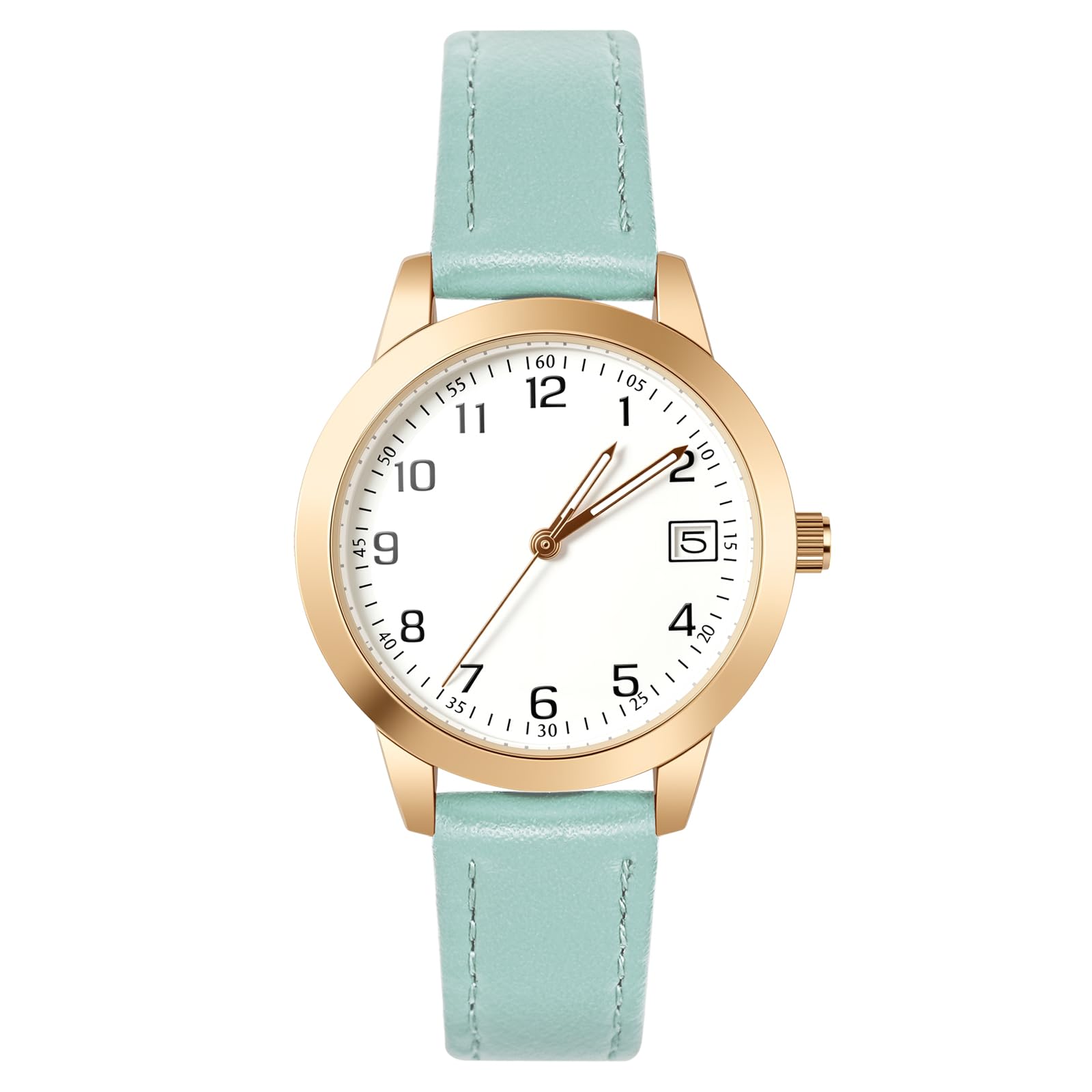 OFFCUP Montre Femme Bracelet Cuir Analogique Quartz Poignet Ladies