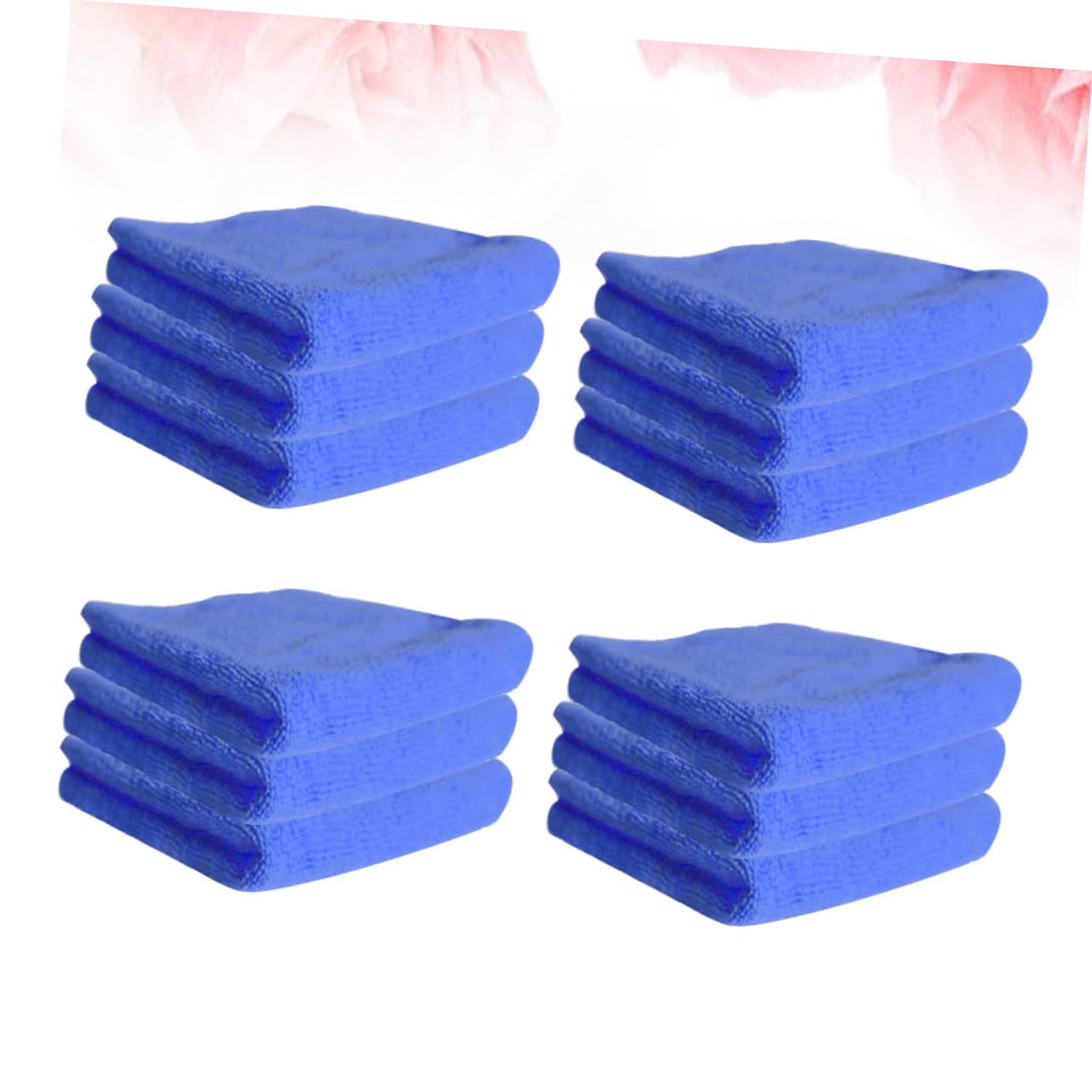 12 Piezas Unidades Paños de Microfibra para Limpieza Alta Absorción y Desengrasante Toallas para Cocina Azul Reutilizables y Fáciles de Lavar