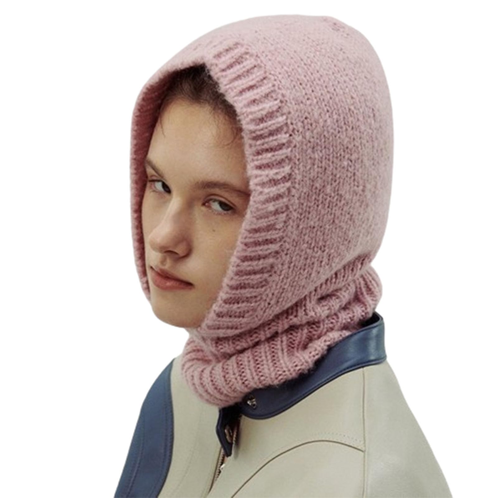 Passamontagna da Neve, Cappello Intero Autunno e Inverno, Protezione Calda e Fredda alla Moda da Donna