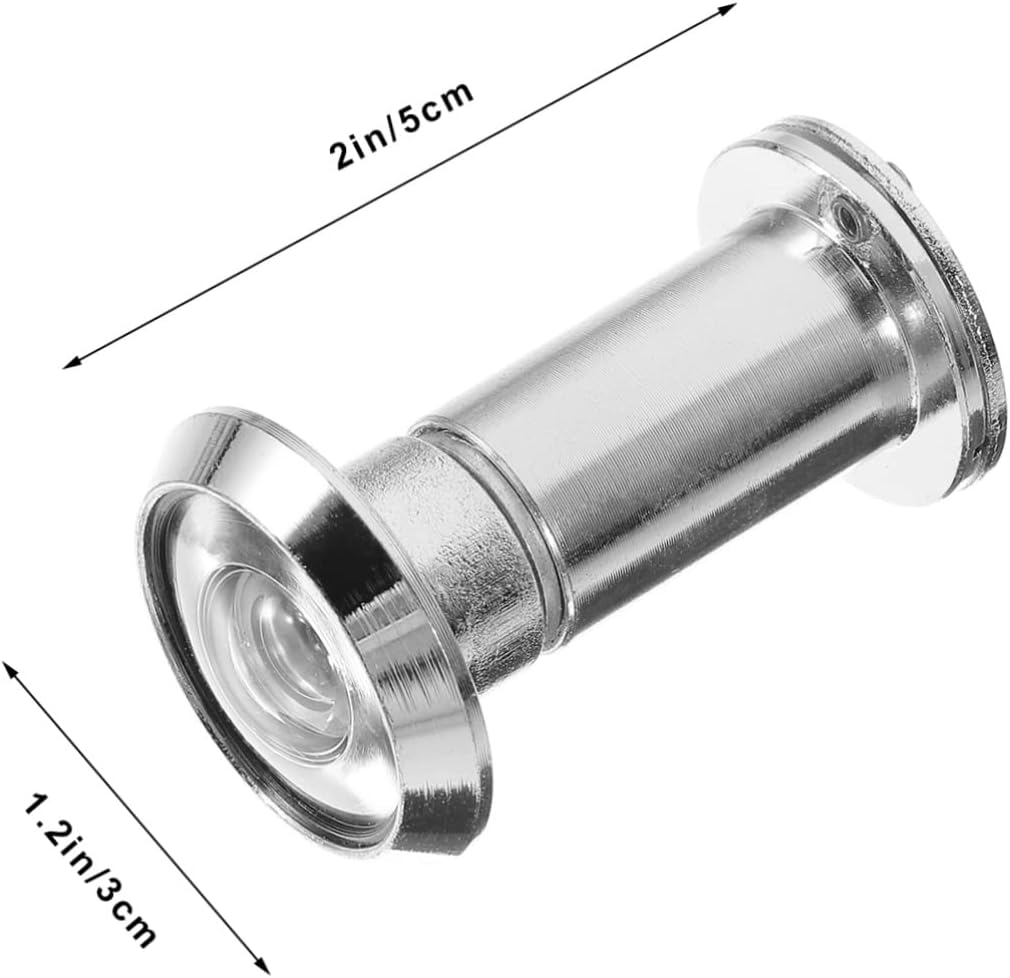 HD Door Viewer with Privacy Cover Wide Angle Peephole for Front Doors Stainless Steel Security Device Universal Fit