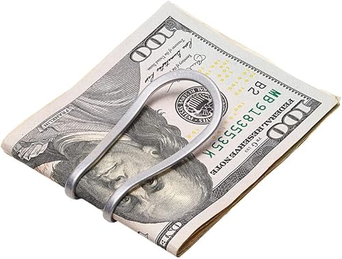 Craighill Station Money Clip - Soporte para dinero en el bolsillo frontal, delgado y elegante para tarjetas de crédito y visita, titanio duradero