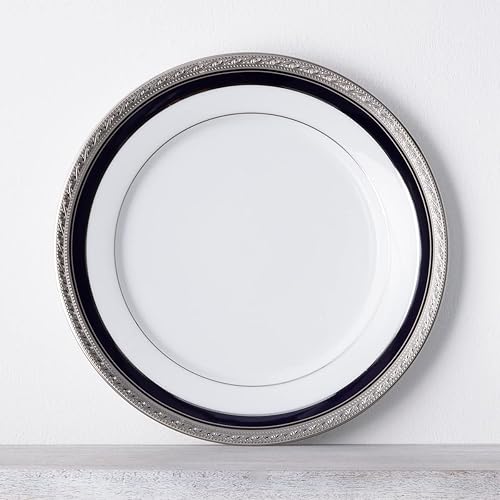 Miniatura 2 de Noritake Crestwood Cobalt Platinum - Juego de vajilla de 12 piezas, servicio para 4