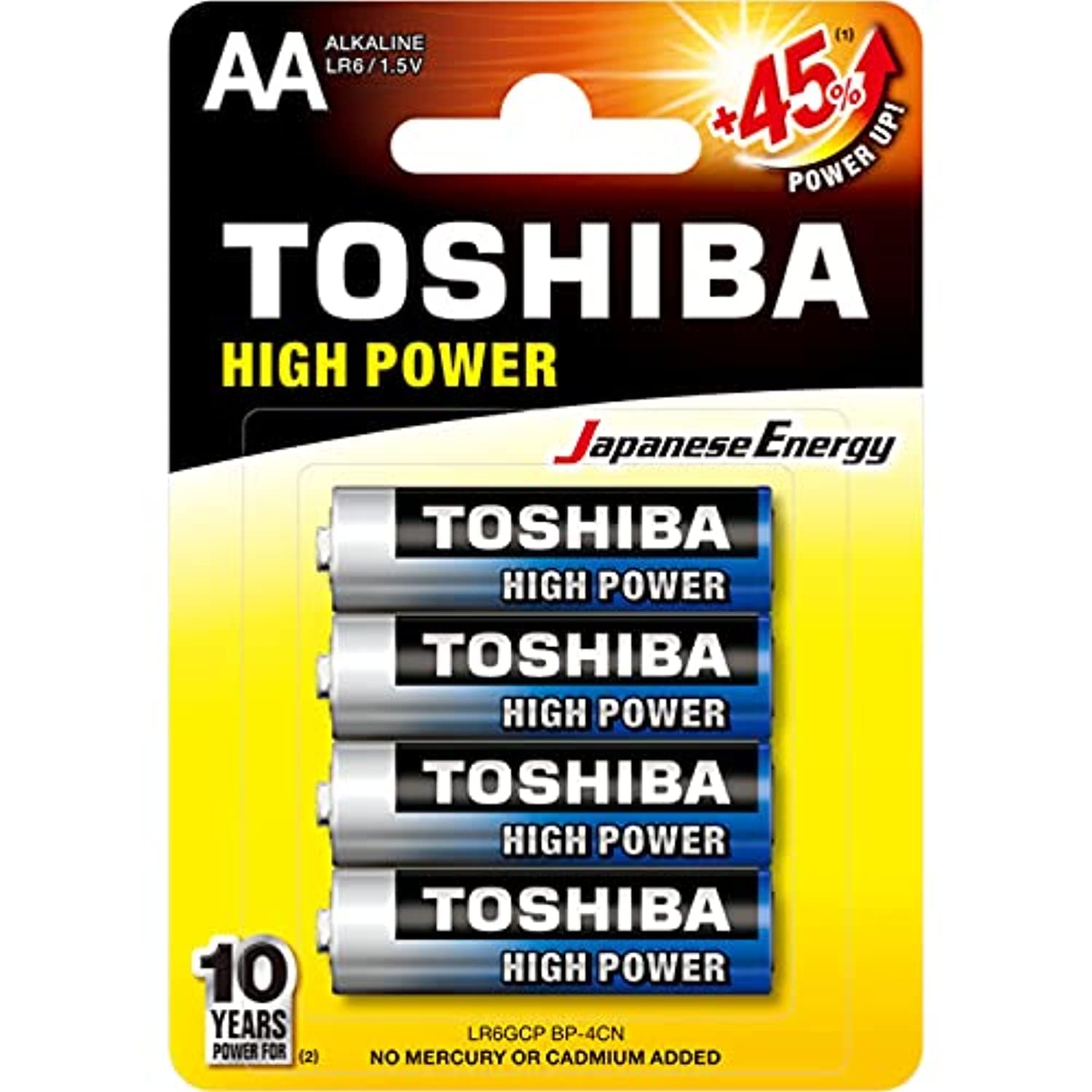Long-Lasting Vibration Resistance High Power Alkaline AA - 4 Battery Pack